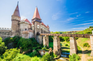 Corvin Castle, Hunedoara, Transylvania, Romania.